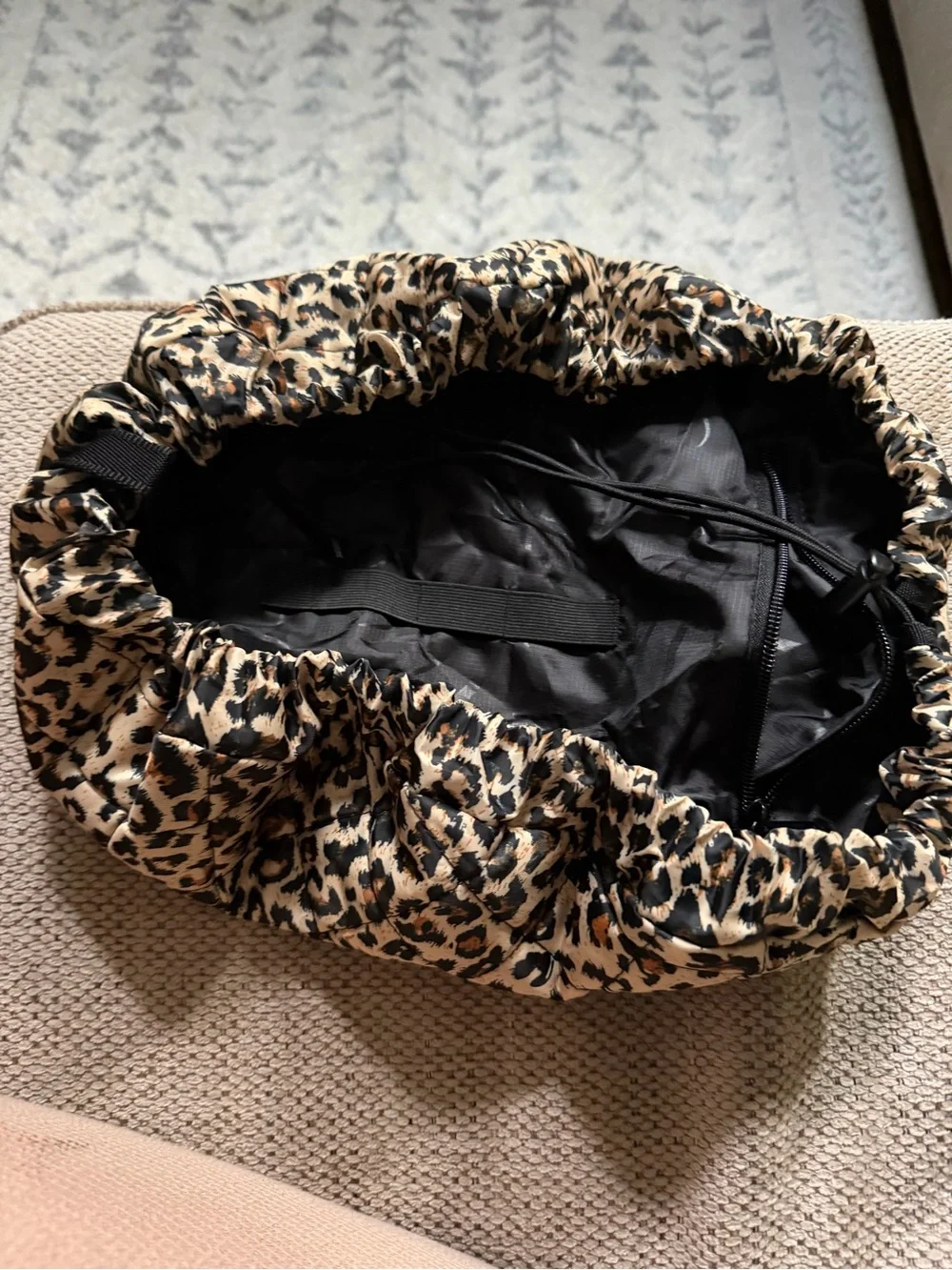 LAYN/GO Leopard Print Lay-n-Go Cosmetic Bag - Brown/Black